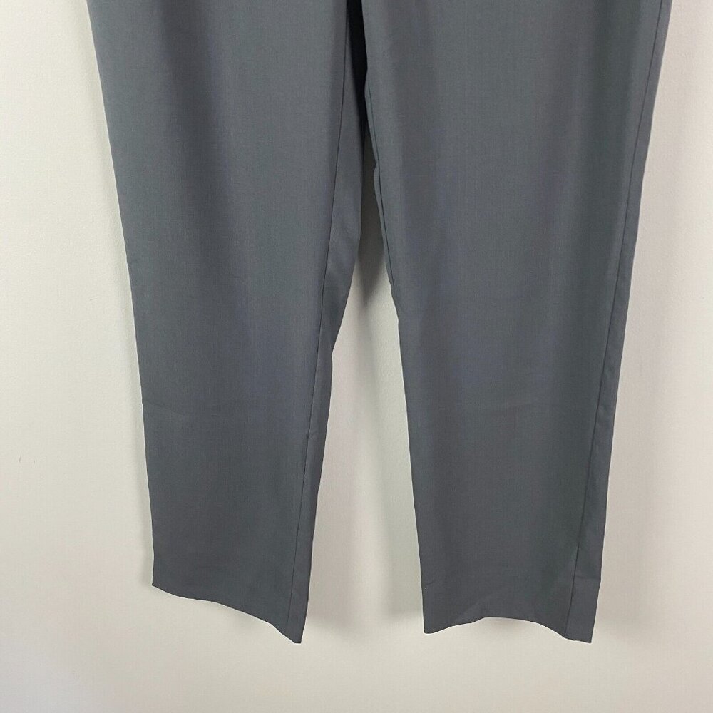 Lulus Kick It Black High-Waisted Trouser Pants Size Large Gray Dress Pant Chic - Picture 3 of 12